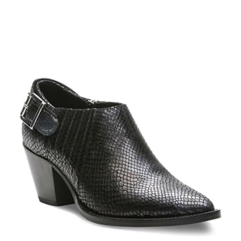 The Kooples Black Ankle Boots Python Leather With… - image 1